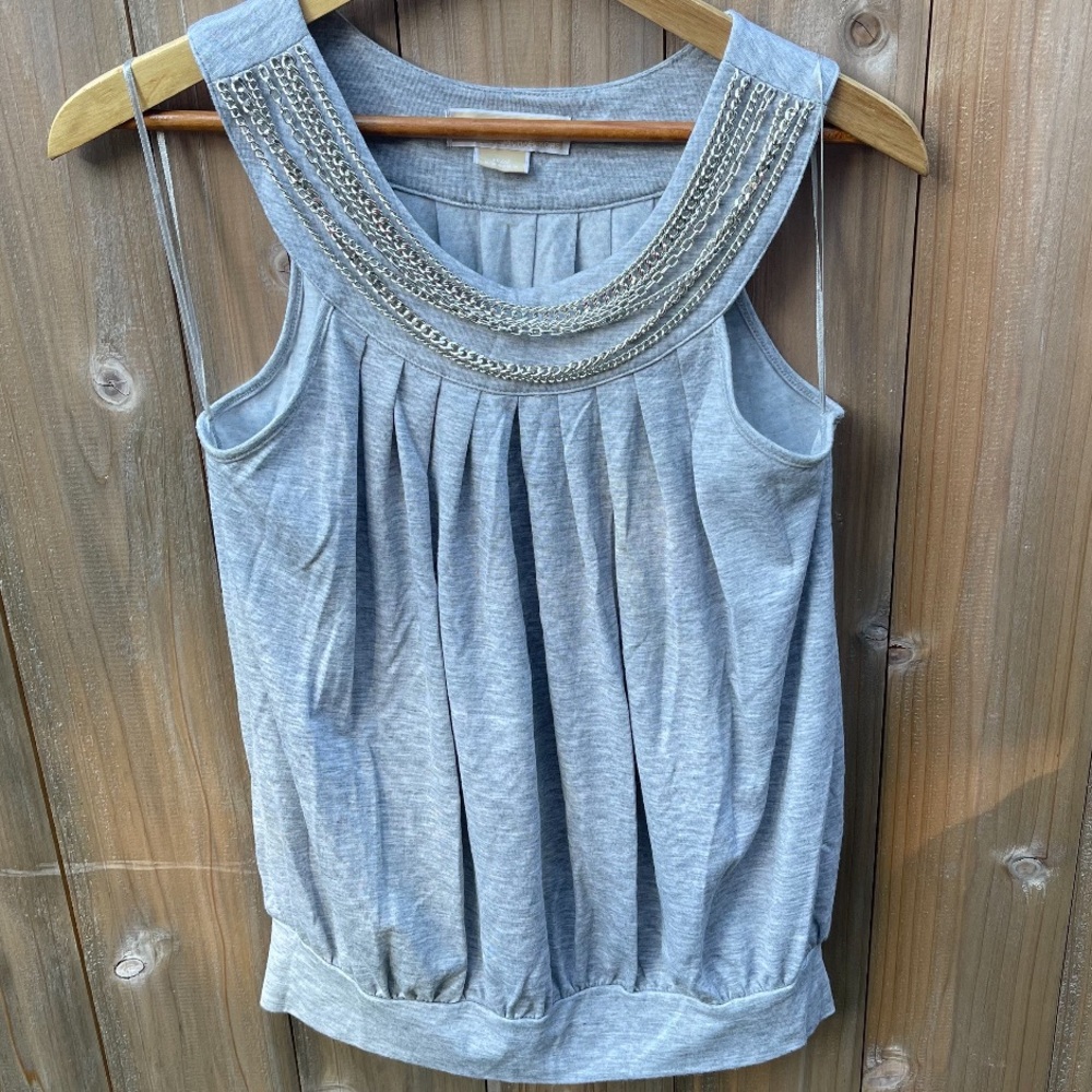 Michael Kors | Grey Top with chain detailing